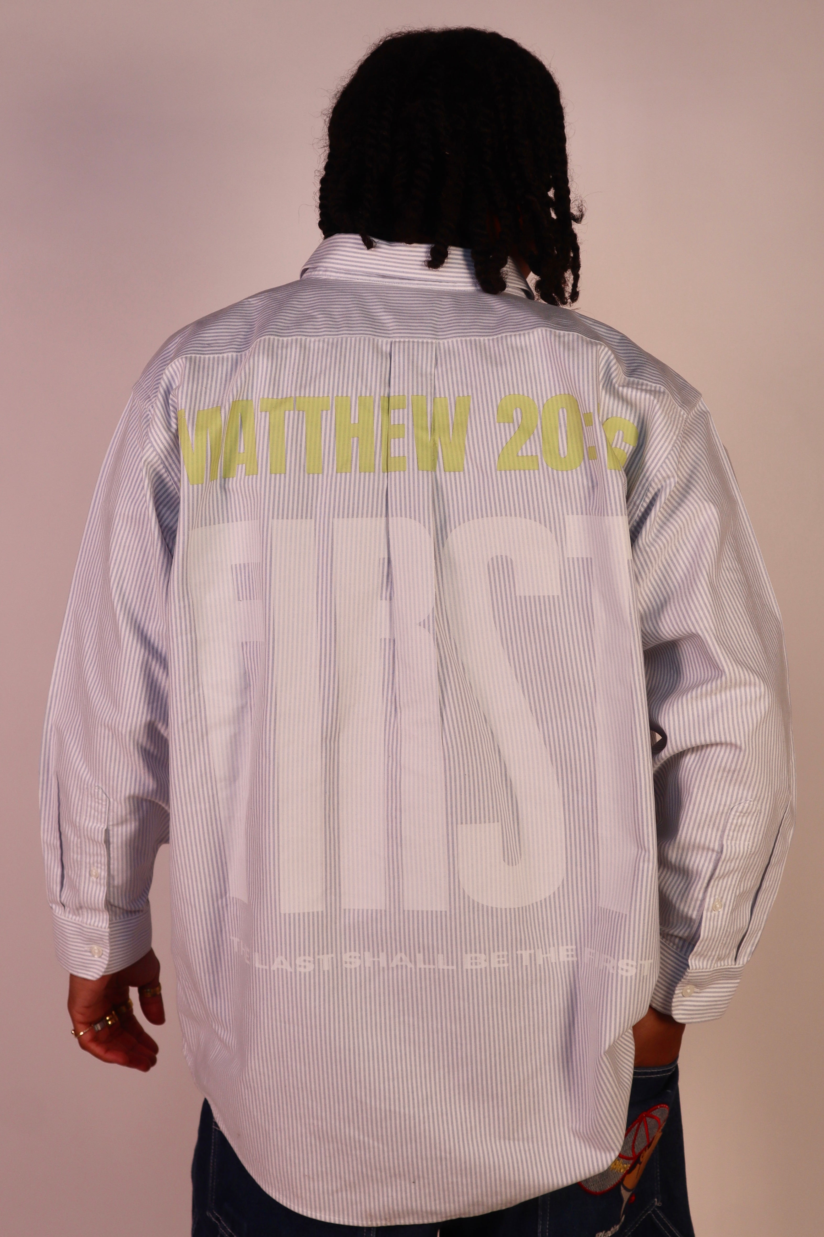 Stripped Van Gogh Button Down